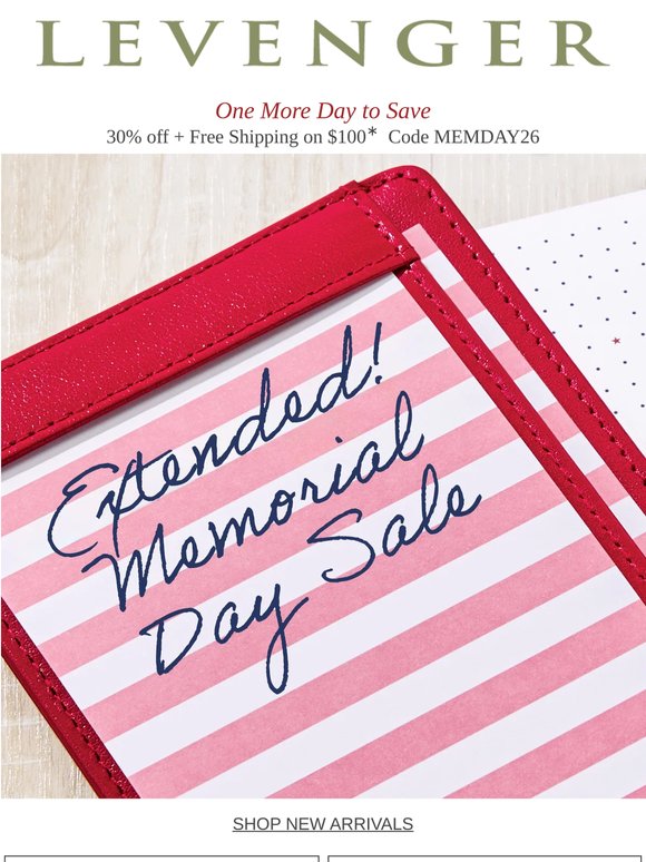 Extended—Free Shipping + 30% off.