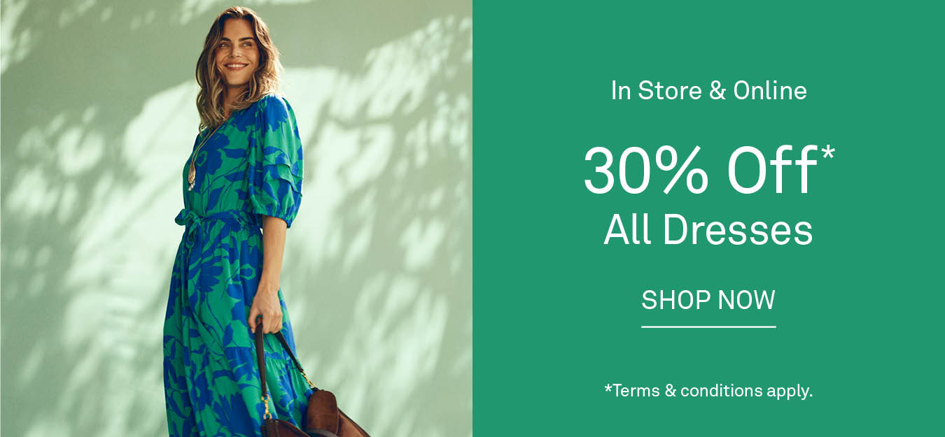 30% Off All Dresses