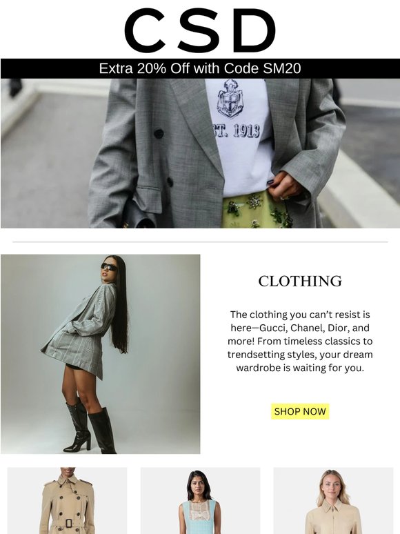 Luxury Designer Clothing - Shop Fendi, Prada, celine & More