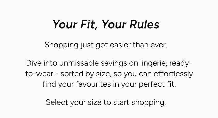 Your Fit, Your Rules