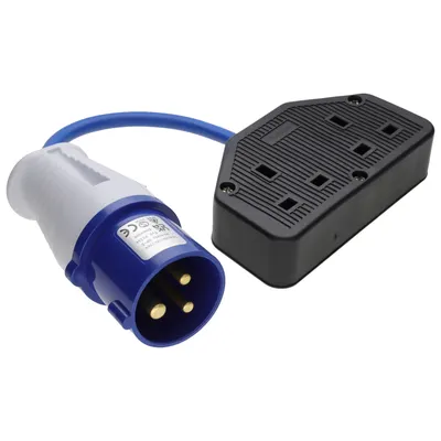 CEE 16A Dual Socket Adapter