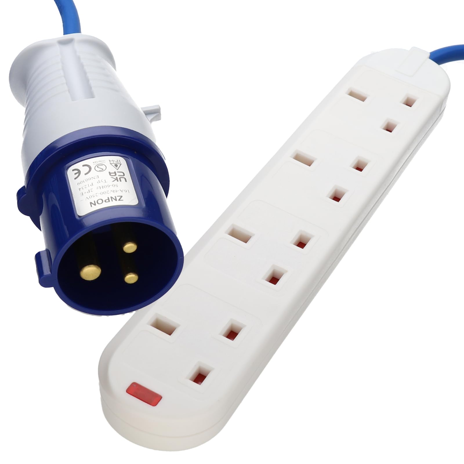 4 Way 16A Hook Up Extension Lead