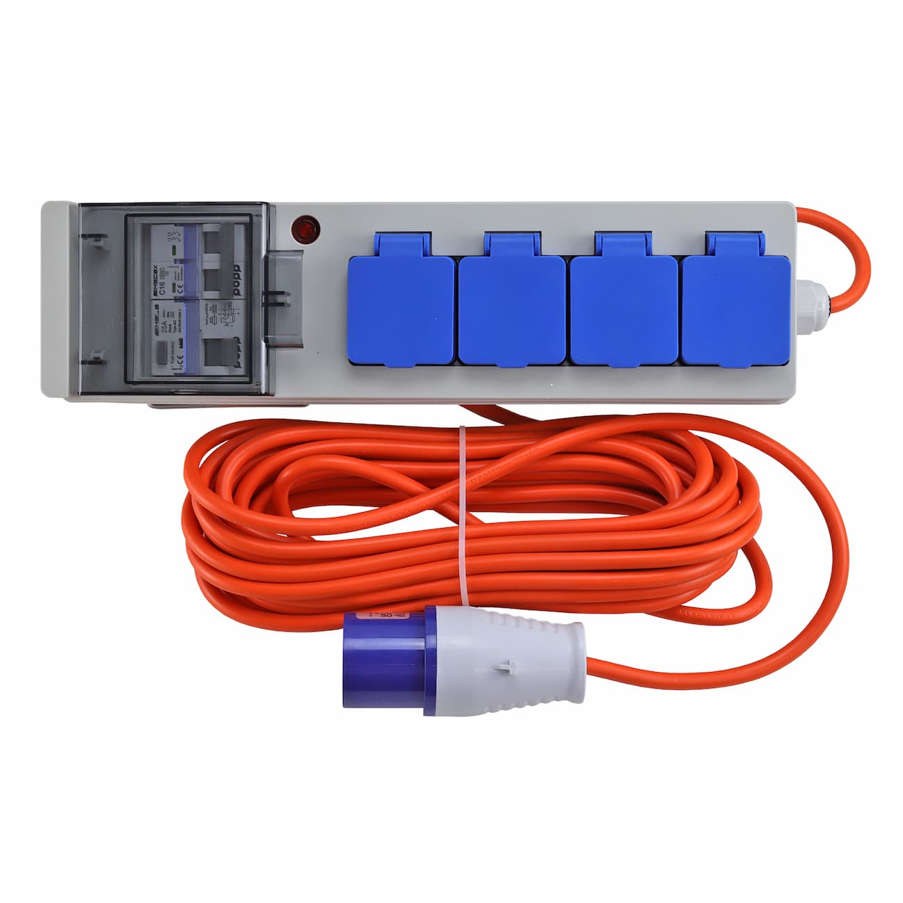 RCD Protected 4 Way 16A Hook Up Lead