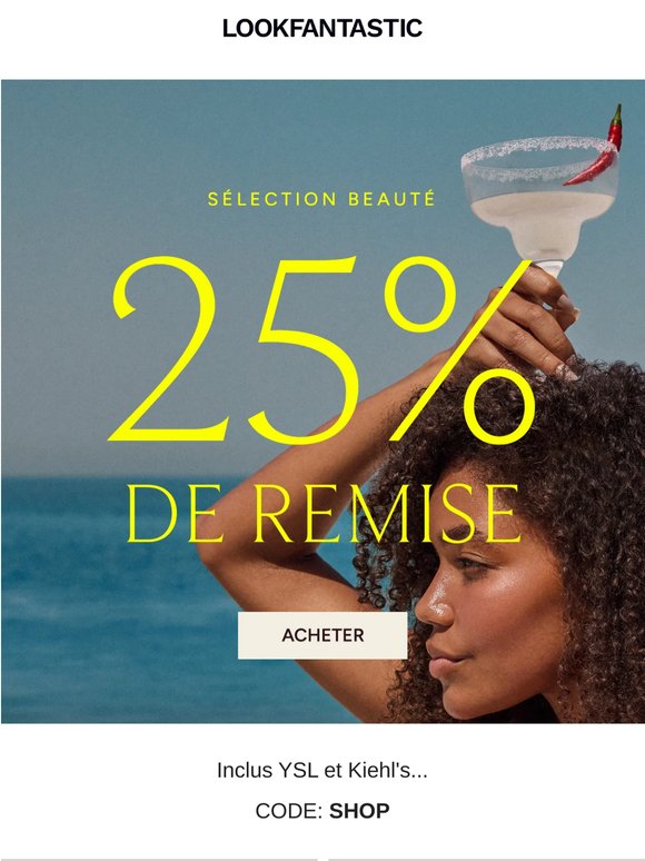 25 % de réduction sur vos préférés