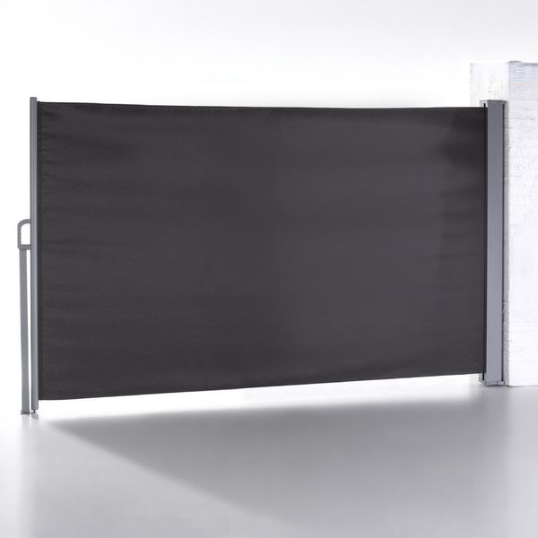 Seitenmarkise Balkonmarkise aus Aluminium, ca. 4,5 x 1,6 m - Anthrazit
