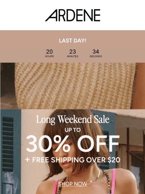 LAST CHANCE FOR UP TO 30% OFF 🚨