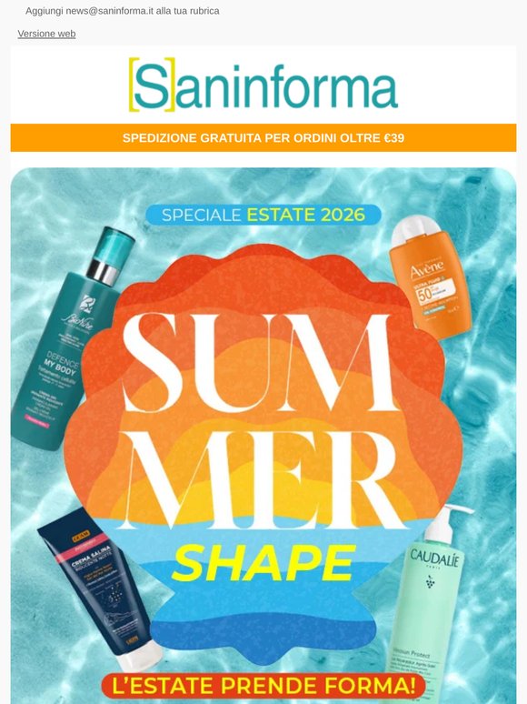 L'estate prende forma! ☀️ Solari & Corpo: tutti fino 60% + Extra 48 ore🤩