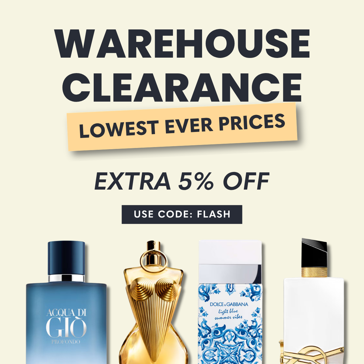 Warehouse Clearance: Up to 35% Off + Extra 5% Off with code: SAVE