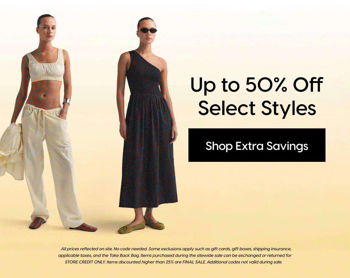 Up to 50% Off Select Styles
