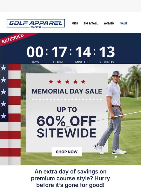 ATTN: Memorial Day Sale is EXTENDED!