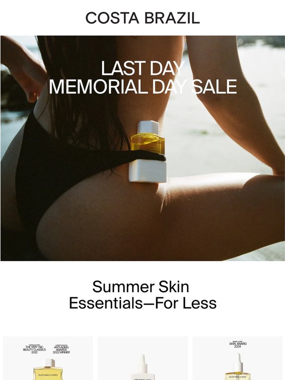 Last Day: Memorial Day Sale