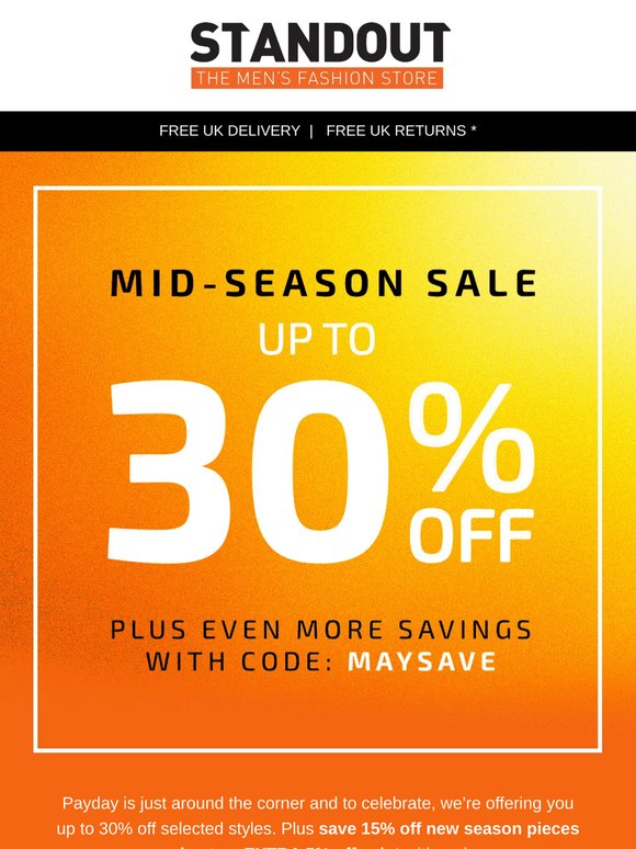Tick Tock... Your Sale Favourites Are Going