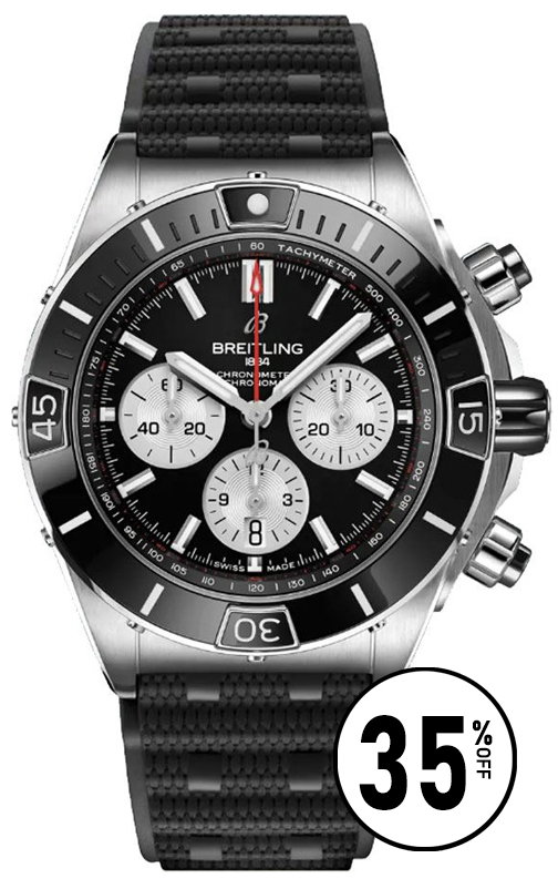 Super Chronomat B01 44 Black Dial Men's Watch AB0136251B1S1
