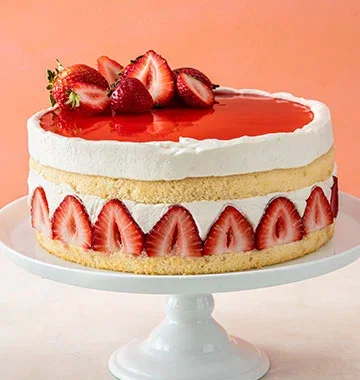 Modern Gâteau Fraisier (French Strawberry Cake)