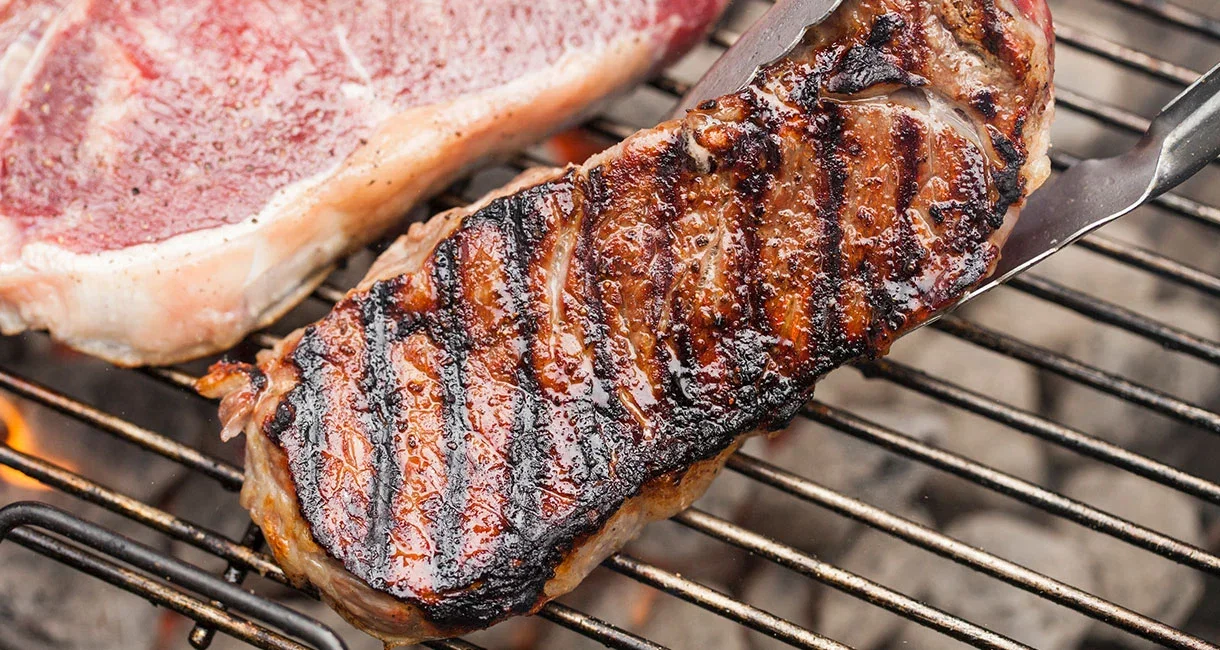Steak on the grill