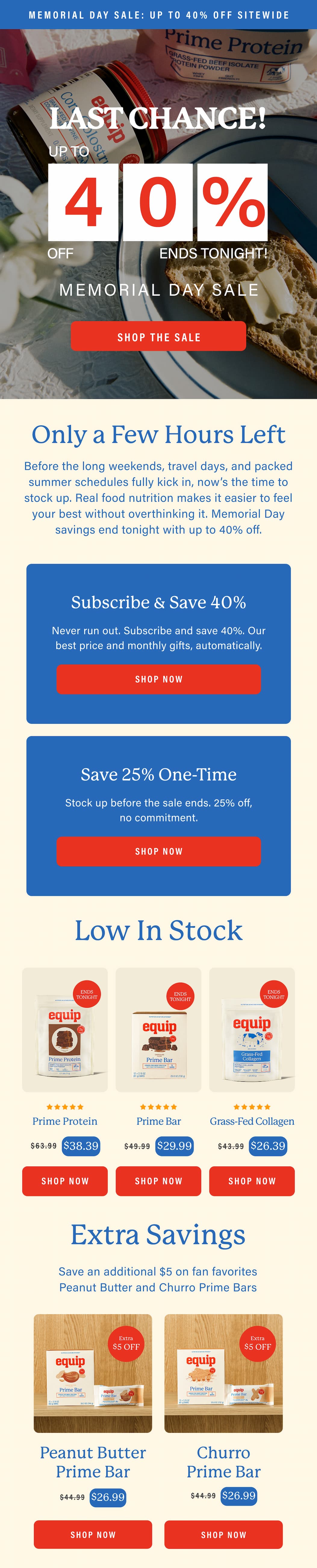 Up to 40% off sitewide Ends Tonight