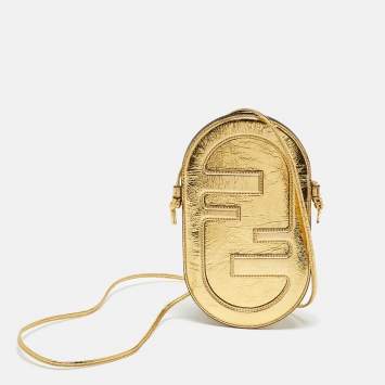 Gold Metallic Leather O'Lock P