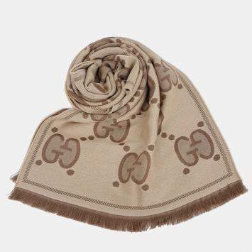 GG Beige/Brown Jacquard Muffle