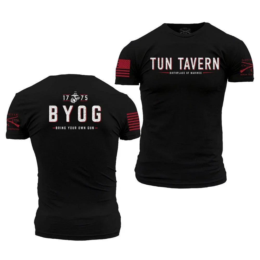 Image of USMC - Tun Tavern - B.Y.O.G. T-Shirt - Black