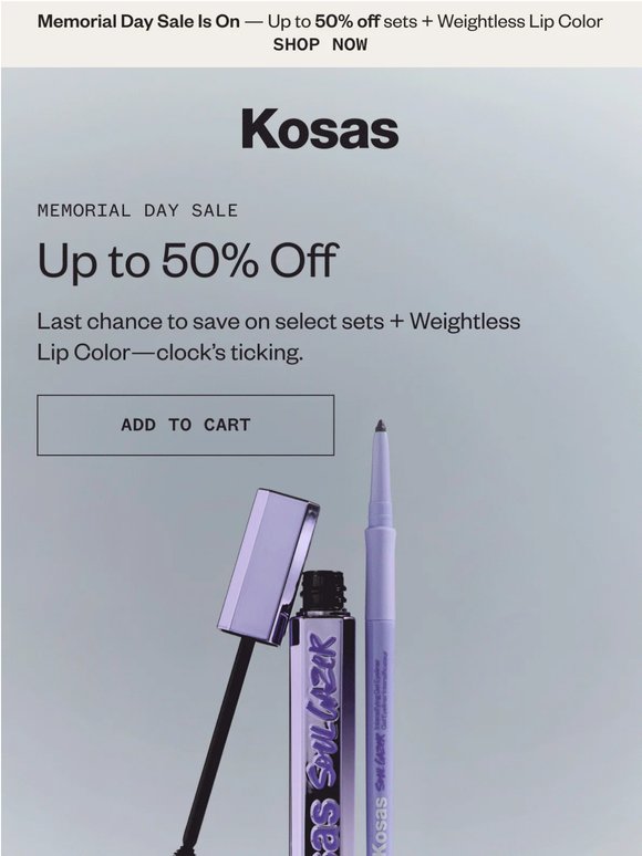 Last call for up to 50% off