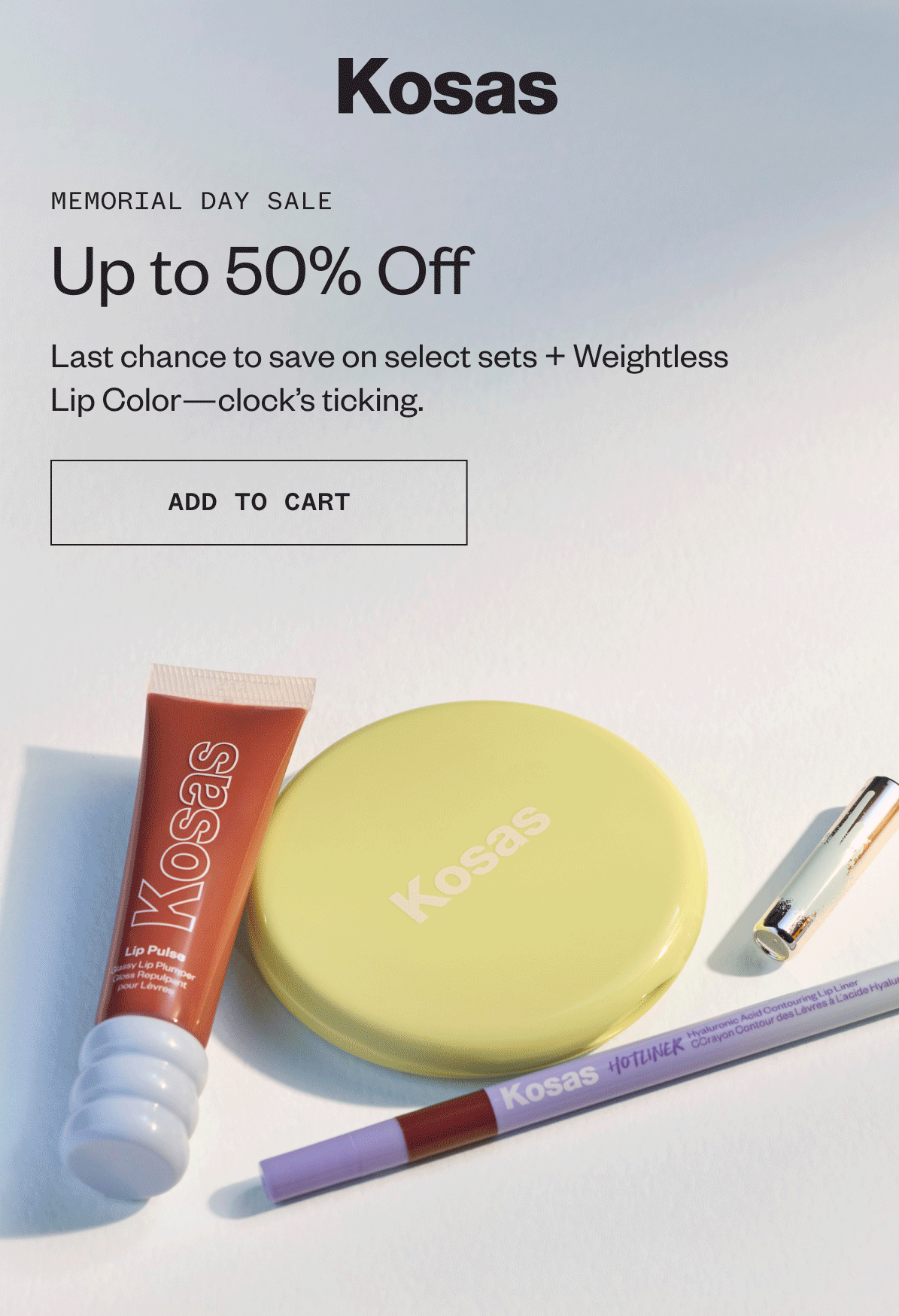 Memorial Day Sale | Up to 50% Off select sets + Weightless Lip Color