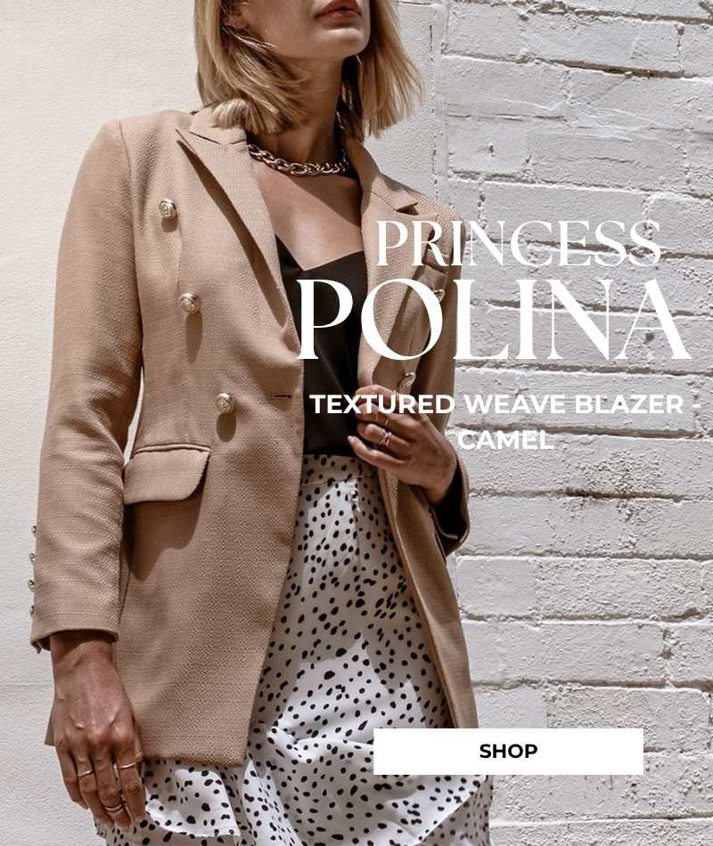 Princess Polina Textured Weave Blazer