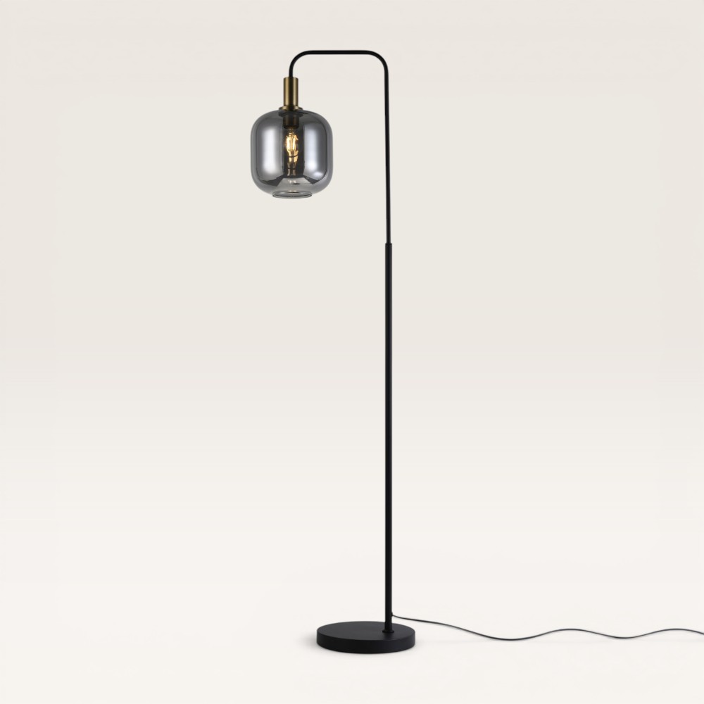 Lusenz Xirena floor lamp with smoked glass