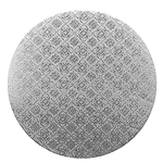Image of O'Creme Round Silver Cake Board, 10"