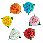 Image of O'Creme Mini Roses Royal Icing Decorations
