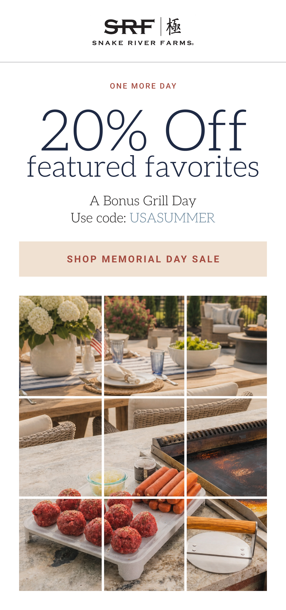 20% Off featured favorites. SHOP MEMORIAL DAY SALE