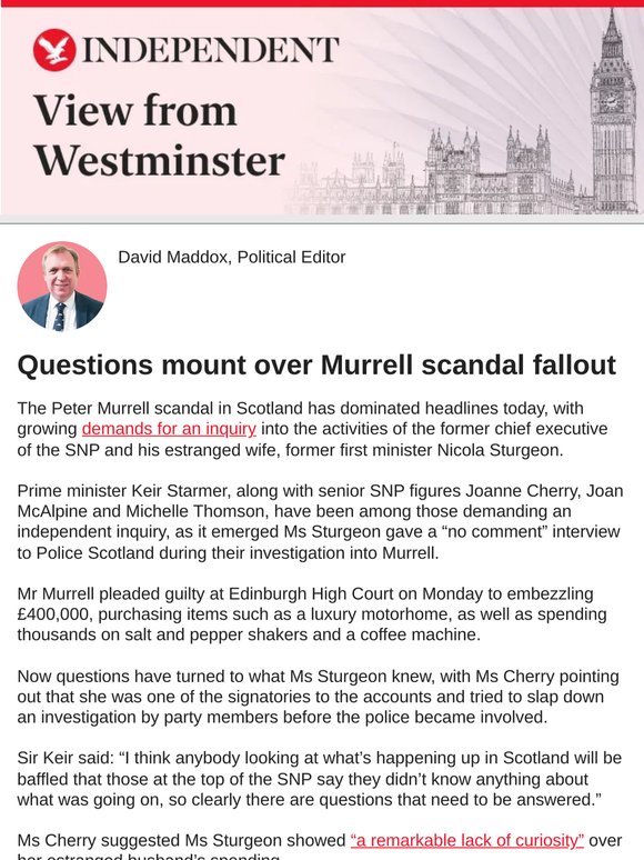 Questions mount over Murrell scandal fallout