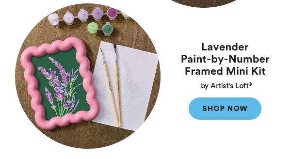 Lavender Paint-by-Number Framed Mini Kit