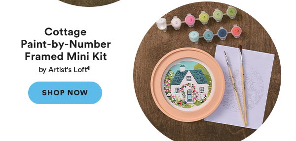 Cottage Paint-by-Number Framed Mini Kit