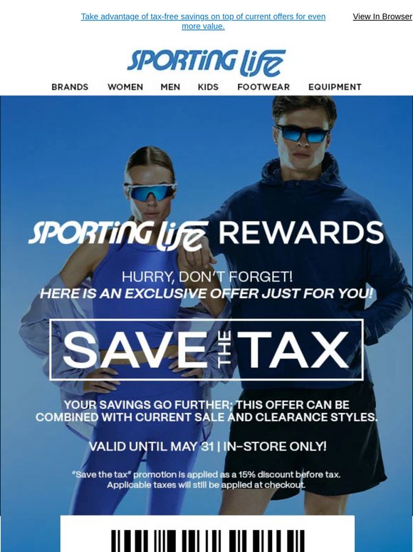 Ends soon! Your Exclusive Save The Tax Reward Is Still Active.