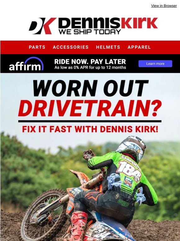Smooth Power Starts Here - Shop over 2,900 Dirt Bike Drivetrain Upgrades that you can Trust.
