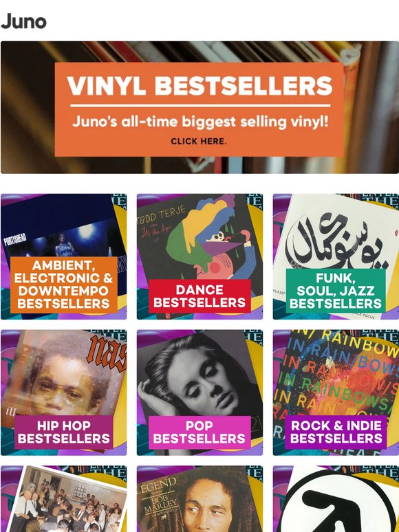 Juno's all-time biggest selling vinyl!