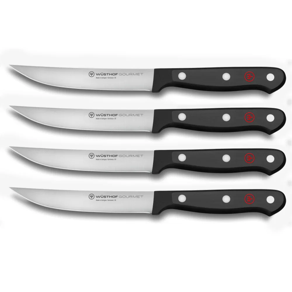 Image of Wusthof Gourmet 4-Piece Black Steak Knife Set
