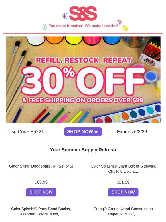 Refill, Restock, Save