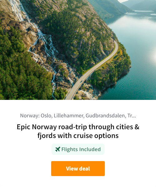 Epic Norway road-trip through cities &amp; fjords with cruise options