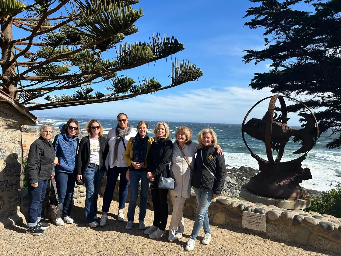 group pic by ocean