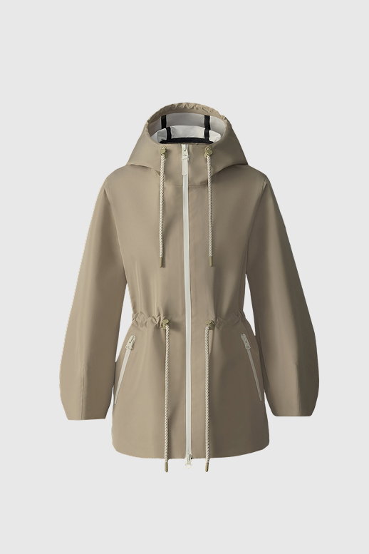 KALEA-ZZ Technical Rain Jacket with Drawcord Waist