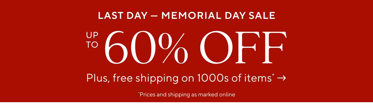 Memorial Day Sale