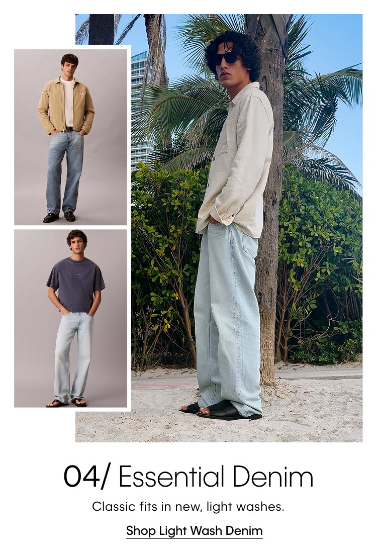 4. Essential Denim. Classic fits in new, light washes. Shop Light Wash Denim.
