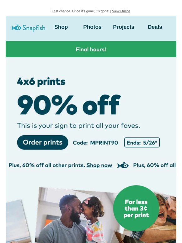 🔥 Ends today: Unlimited 1¢ prints