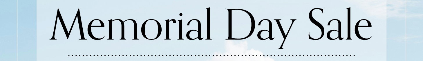 Memorial Day Sale