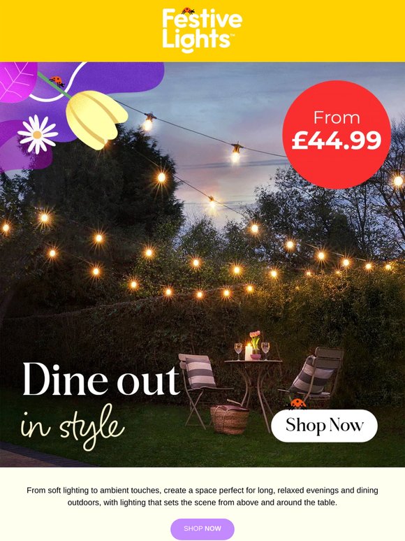 Alfresco dining starts here