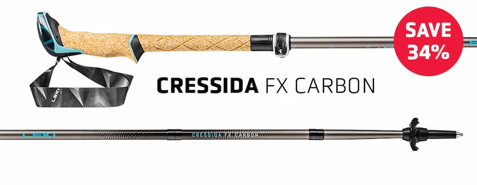 Save 34% on Cressida FX Carbon trekking poles - Shop Now