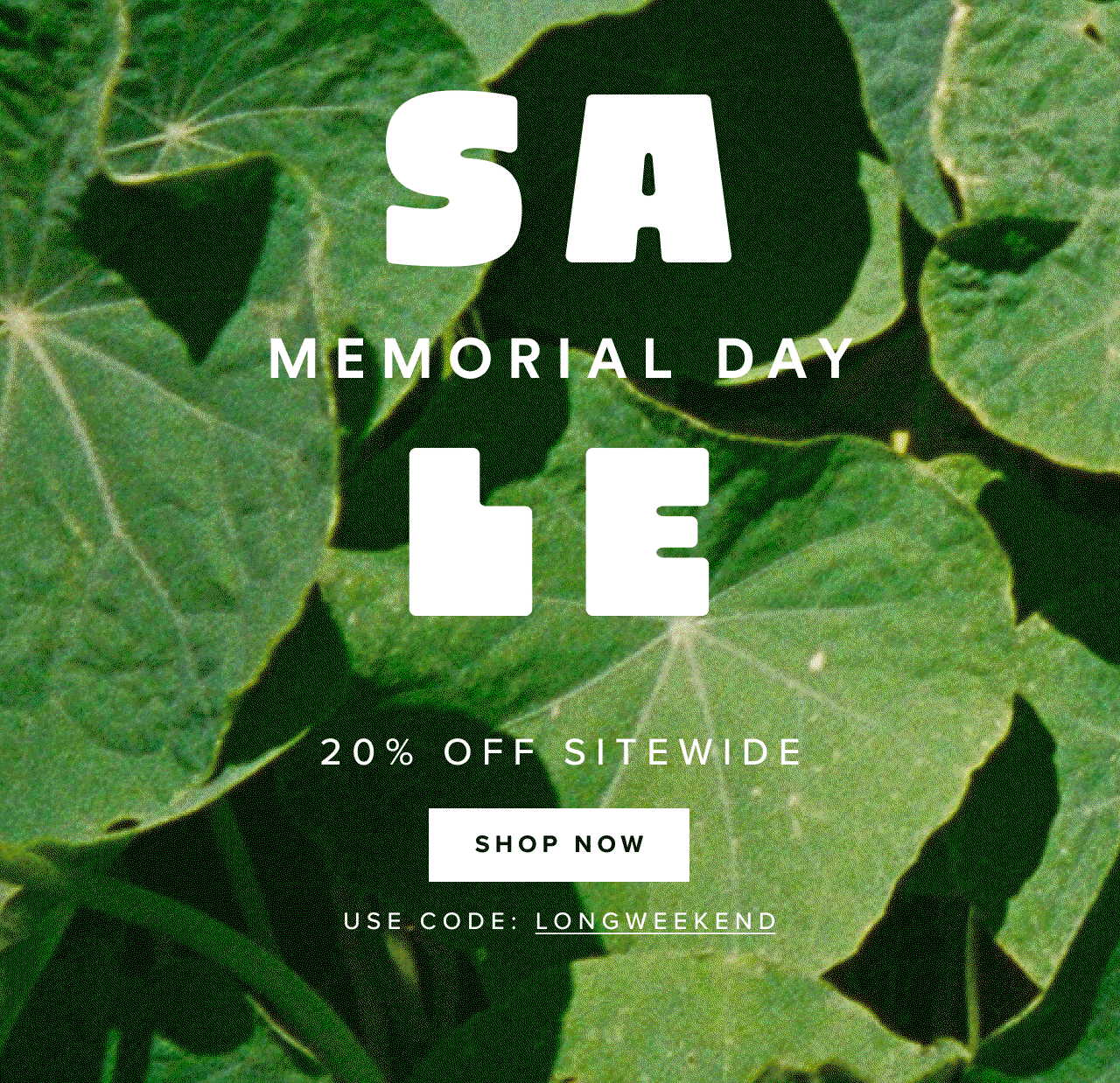 Memorial Day Sale extended