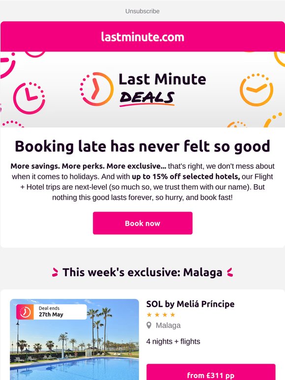 Holiday from £243? THAT'S a Last Minute deal