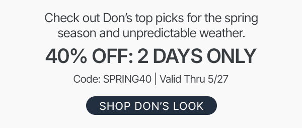 40% off, 2 days only - shop now